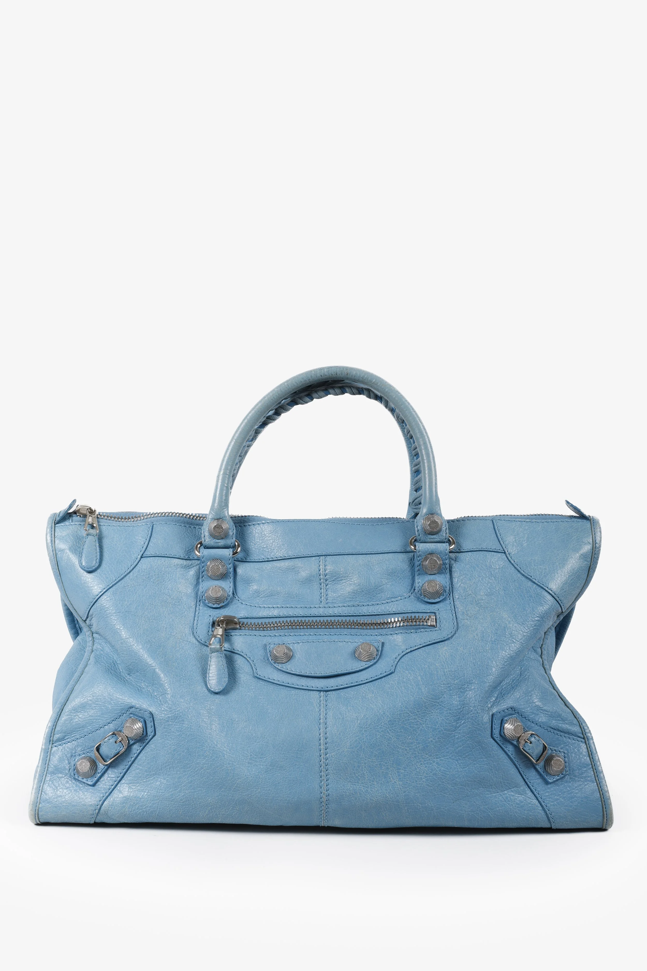 Light blue 2025 balenciaga bag